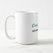 Mug Procureur à la loi Spécial Minimaliste Unique (Gauche)