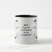Mug Productif ? Ajouter un message nominatif, visage e (Centre)