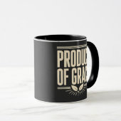 Mug Produit de la Grâce de la Conception Chrétienne Ba (Devant droit)