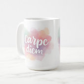 Mug Produits avec un design "carpe diem" (Devant gauche)