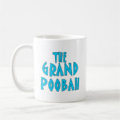 Mug Produits bleus grands de police de Poobah (Gauche)