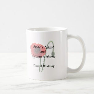 Mug Produits de mariage Coquelicot rouge et bourgeon