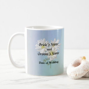 Mug Produits de mariage Trois Marguerites Blanches
