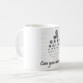 Mug Produits drôles de vision (Devant gauche)