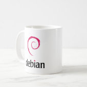 Mug Produits et conceptions de Debian Linux ! (Devant gauche)