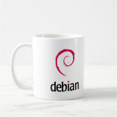 Mug Produits et conceptions de Debian Linux ! (Gauche)