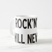 Mug Produits et conceptions de rock ! (Devant gauche)