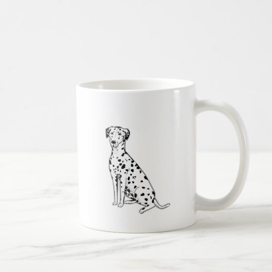 Mug Produits personnalisables de chien dalmatien (Droite)