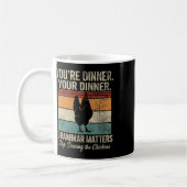 Mug Prof d'anglais drôle Grammaire Arrêtez d'effrayer (Gauche)
