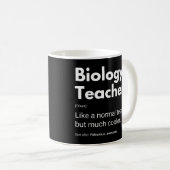 Mug Prof de biologie Citation drôle (Devant droit)