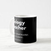 Mug Prof de biologie Citation drôle (Devant gauche)