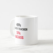 Mug Prof de espagnol Badass (Devant gauche)