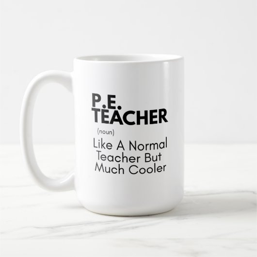 Mug Prof de gym drôle défini (Gauche)