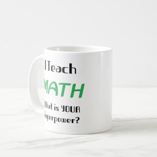 Mug prof de maths (Devant gauche)
