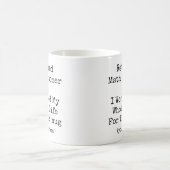 Mug Prof de Maths à la Retraite J'ai Travaillé Toute M (Centre)