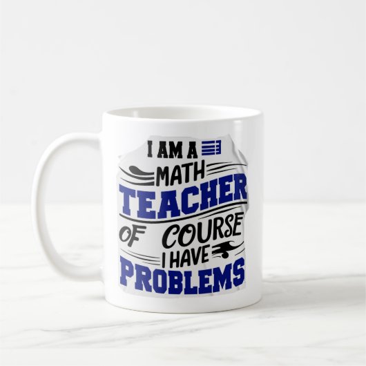Mug Prof de maths Blague  (Gauche)