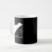 Mug Prof de maths drôle, Hiptenuse drôle, professeur d (Devant gauche)