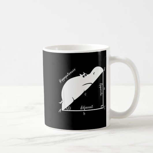 Mug Prof de maths drôle, Hiptenuse drôle, professeur d (Droite)