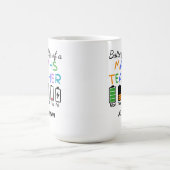 Mug Prof de maths drôle Vie de batterie Nom personnali (Centre)