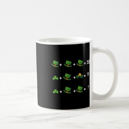 Mug Prof de maths équation drôle St Patrick (Droite)