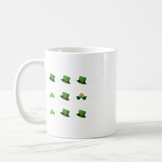 Mug Prof de maths équation drôle St Patrick Professeur (Gauche)