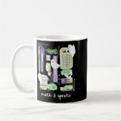 Mug Prof de maths Halloween fantômes Trig ou traiter é (Gauche)