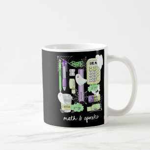 Mug Prof de maths Halloween fantômes Trig ou traiter é