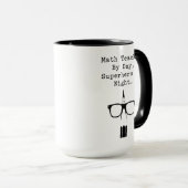 Mug Prof de maths le jour, super-héros la nuit (Devant droit)
