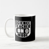 Mug Prof de science drôle en mode activé avec atome (Gauche)