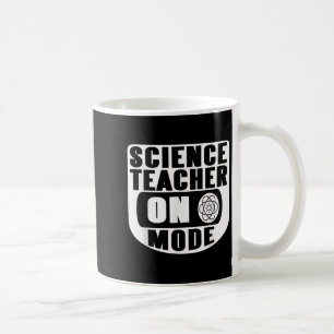 Mug Prof de science drôle en mode activé avec atome