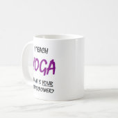 Mug prof de yoga (Devant gauche)