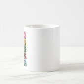 Mug Prof Enseignant Mignon Fleur de Marguerite Rétro R (Centre)