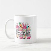 Mug Prof Enseignant Spécialisé Groovy Lapin de Pâques (Gauche)