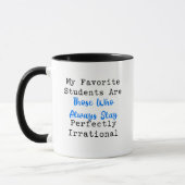 Mug Prof Irrationnel Humour pour Enseignant de Mathéma (Gauche)