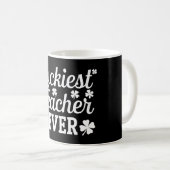 Mug Prof le plus chanceux enseignant la Saint-Patrick (Devant droit)