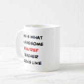 Mug prof ren-ref, génial (Devant gauche)