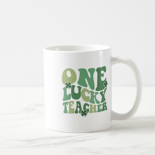 Mug Prof sympa chanceux visage trèfle Saint-Patrick (Droite)