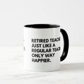 Mug Professeur À La Retraite Drôle Professeur À La Ret (Devant droit)
