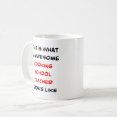 Mug Professeur à l'école de cuisine, génial (Devant gauche)