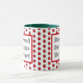 Mug Professeur A+ Pomme Rouge École Cartoon Cool (Centre)