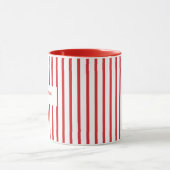 Mug Professeur à rayures rouges Café (Centre)