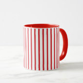 Mug Professeur à rayures rouges Café (Devant droit)