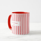 Mug Professeur à rayures rouges Café (Devant gauche)