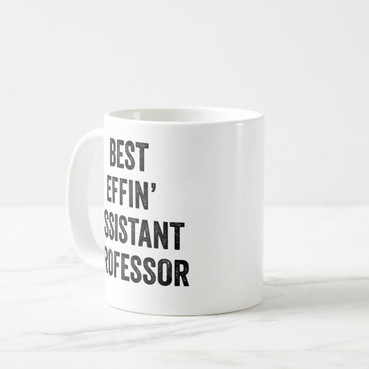 Mug Professeur adjoint Best Effin' (Devant gauche)