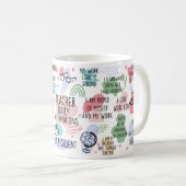 Mug Professeur Affirmations quotidiennes Appréciation  (Devant droit)