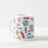 Mug Professeur Affirmations quotidiennes Appréciation  (Devant gauche)