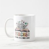 Mug Professeur aidant les petits esprits à grandir Liv (Gauche)