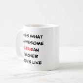 Mug professeur albanais, génial (Devant gauche)