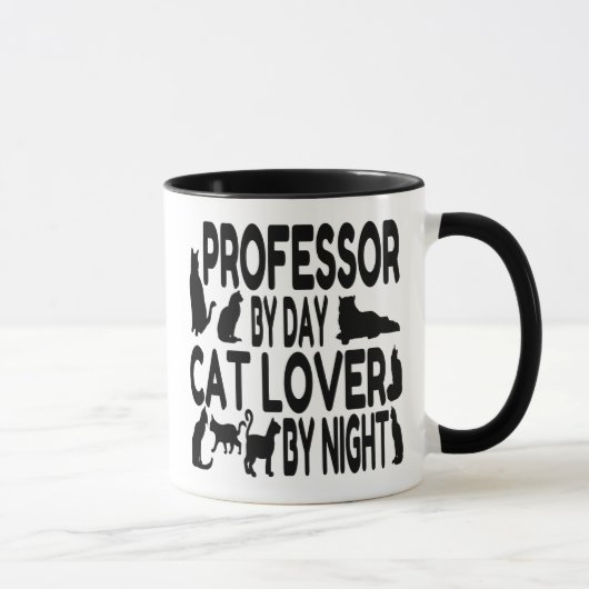 Mug Professeur Amoureux des chats (Droite)