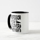 Mug Professeur Amoureux des chats (Devant gauche)